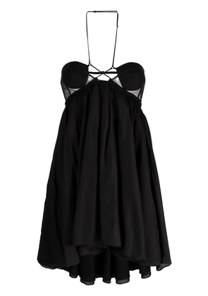 Nensi Dojaka halterneck cut-out minidress - Black