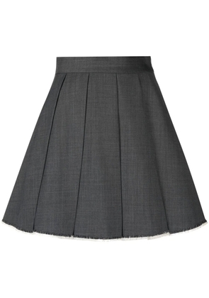 SHUSHU/TONG pleated A-line skirt - Grey