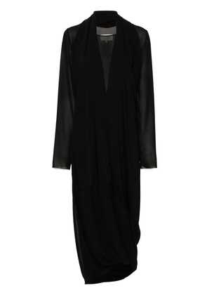MM6 Maison Margiela layered sheer maxi dress - Black