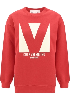 Valentino Garavani logo-print sweatshirt - Red