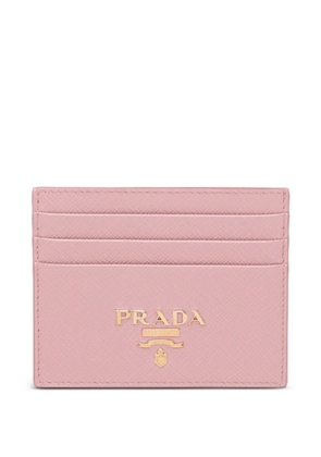 Prada triangle-logo cardholder - Pink