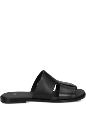 BOSS leather sandals - Black