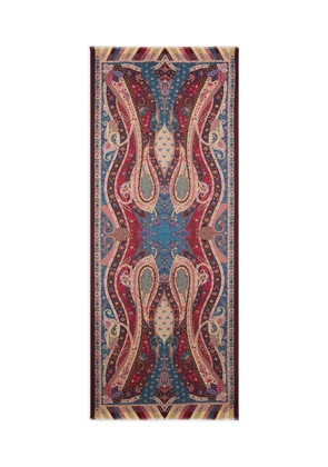 ETRO paisley-print scarf - Blue