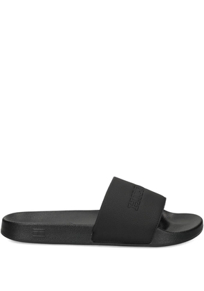 Tommy Hilfiger logo-embossed slides - Black