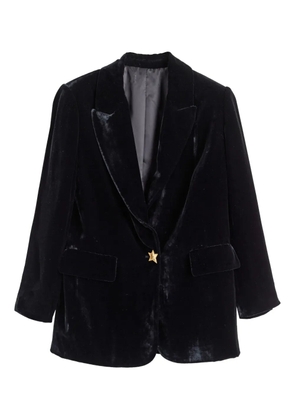 Chinti & Parker velvet star-motif blazer - Black