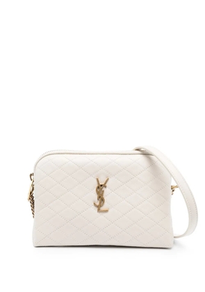 Saint Laurent Gaby quilted-leather crossbody bag - Neutrals