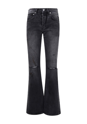 Enfants Riches Déprimés distressed flared jeans - Grey