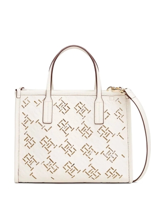 Tommy Hilfiger City TH cut-out pattern tote bag - Neutrals