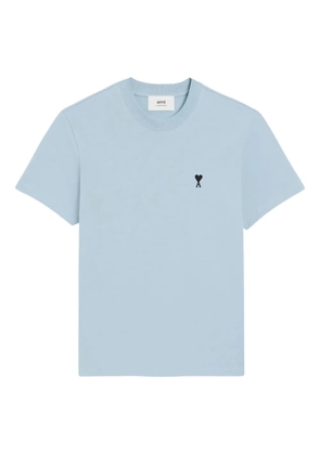 AMI Paris embroidered-logo T-shirt - Blue