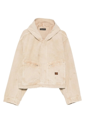 Balenciaga denim hooded jacket - Neutrals