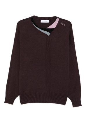 Kiko Kostadinov crew-neck sweater - Brown