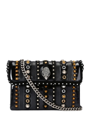 Kurt Geiger London medium Kensington stud-embellished cross body bag - Black