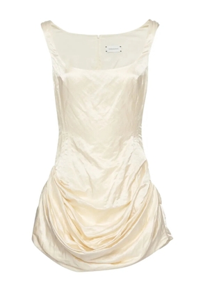 Magda Butrym draped-detail minidress - Neutrals