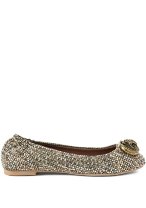Kurt Geiger London Chelsea crystal embellished ballet flats - Neutrals