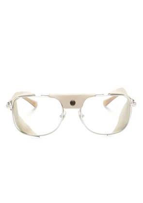 Persol square-frame layered glasses - Silver