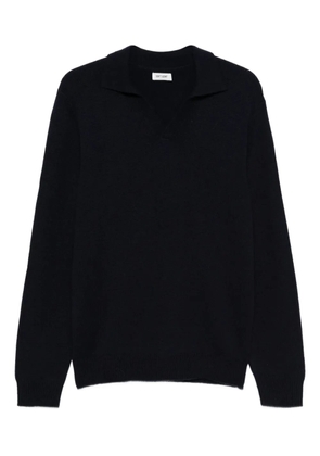 Soft Goat cashmere polo sweater - Blue