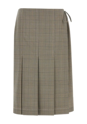 Marni pleated wrap skirt - Grey