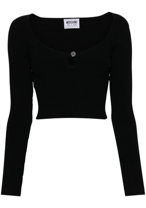 MOSCHINO JEANS ribbed-knit top - Black