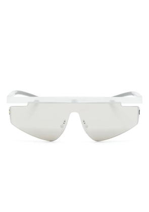 SCUDERIA FERRARI wraparound-frame sunglasses - Silver