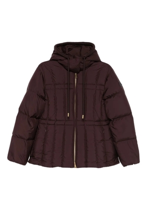 Moncler hooded zip-up jacket - Brown
