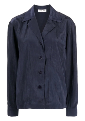 Low Classic camp-collar crinkled shirt - Blue