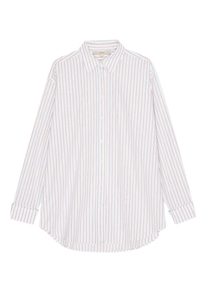REMAIN stripe button-down shirt - White