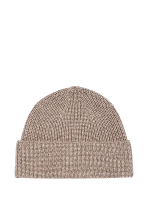 BOMPARD ribbed-knit beanie hat - Neutrals
