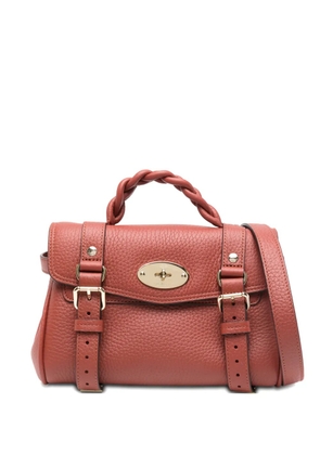 Mulberry mini Alexa braided-handle tote bag - Red