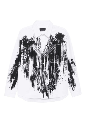 JUNTAE KIM printed trompe l'oeil shirt - White
