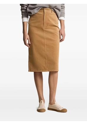 Polo Ralph Lauren corduroy pencil skirt - Brown