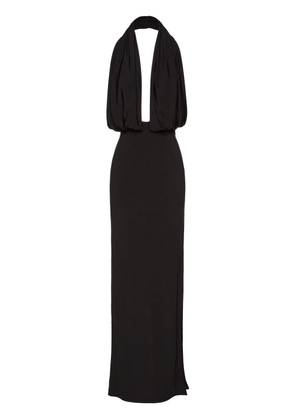 Magda Butrym draped-detail maxi dress - Black