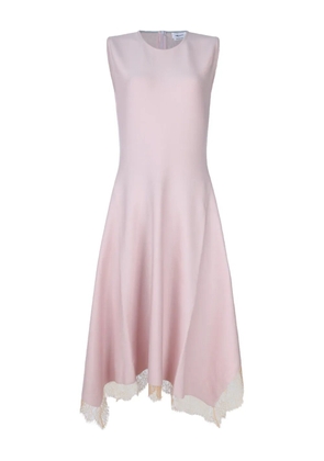 Alexander McQueen lace-trimmed sleeveless midi dress - Pink