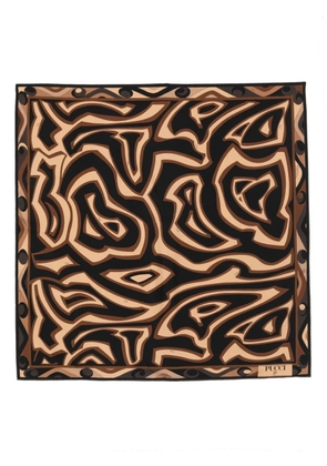 PUCCI abstract-pattern scarf - Black