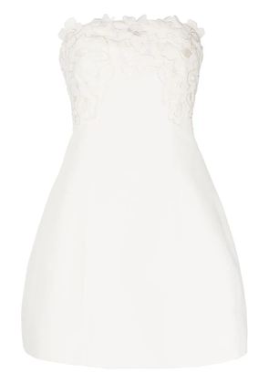 Sachin & Babi Alana floral-appliqué mini dress - White