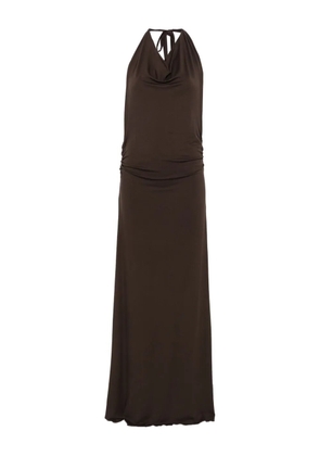 Gimaguas halterneck dress - Brown