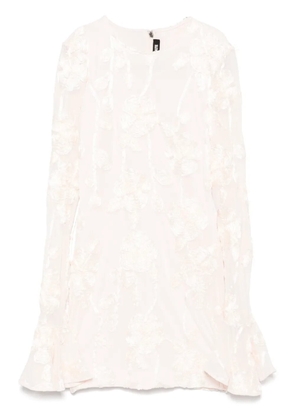 ROTATE BIRGER CHRISTENSEN floral-mesh mini dress - Pink
