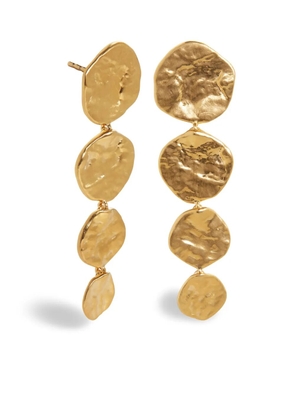 Monica Vinader Capri Disc Cocktail drop earrings - Gold