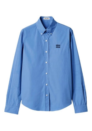 Miu Miu logo shirt - Blue