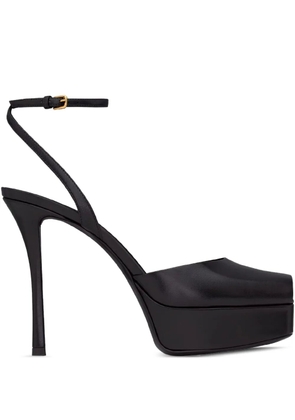 Saint Laurent 120mm La Scandale platform sandals - Black
