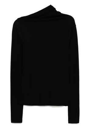 TOTEME draped jersey top - Black