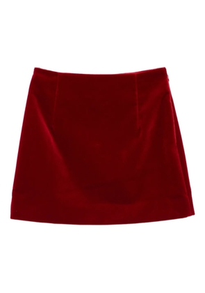 LIBEROWE Vera velvet mini skirt - Red