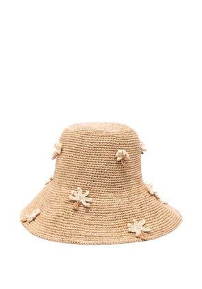 Alanui palm-applique hat - Neutrals