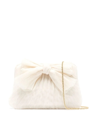 Loeffler Randall Rayne bow-detail clutch bag - White