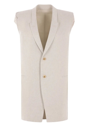 Rick Owens cotton waistcoat - Neutrals