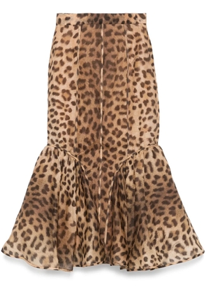 ZIMMERMANN Crush maxi skirt - Brown