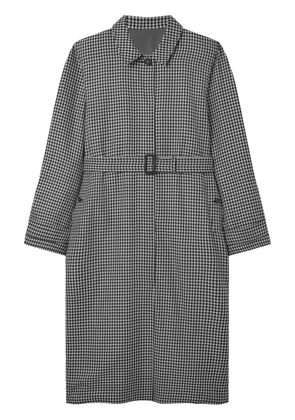 Stella McCartney checked reversible car coat - Black