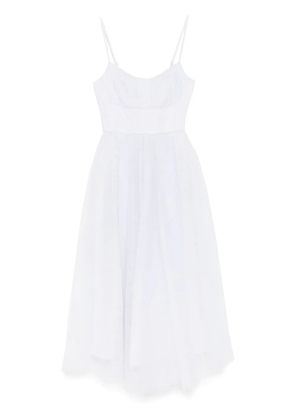 ZIMMERMANN tulle corset midi dress - Blue