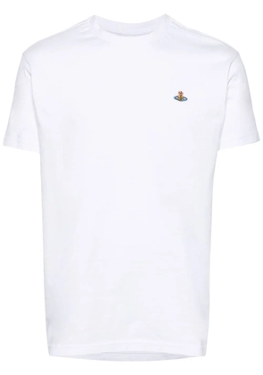 Vivienne Westwood logo-embroidered cotton T-shirt - White