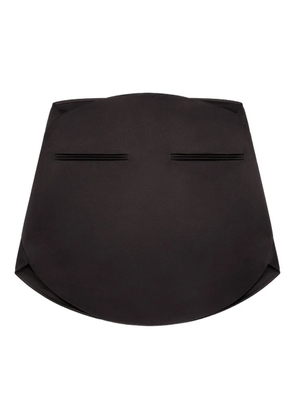 Courrèges satin mini skirt - Black