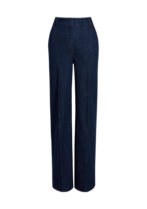 Another Tomorrow high-rise denim trousers - Blue